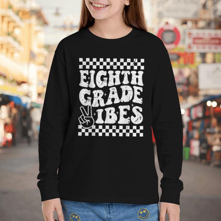 8th Eighth Grade Vibes 1st Back To School Checkerboard Crew Youth Long Sleeve Tee 8th Eighth Grade Vibes 1st Back To School Checkerboard Crew Youth Long Sleeve Tee