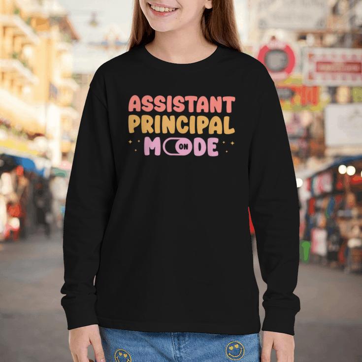 Assistant Principal Mode On Back To School Appreciation Youth Long Sleeve Tee Assistant Principal Mode On Back To School Appreciation Youth Long Sleeve Tee