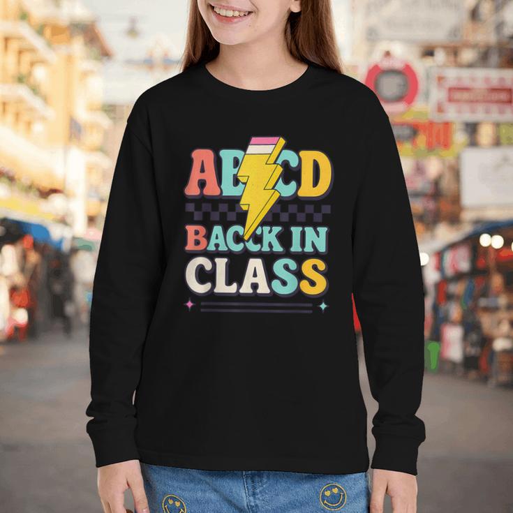 Back To School ABCD Back In Class Youth Long Sleeve Tee Back To School ABCD Back In Class Youth Long Sleeve Tee