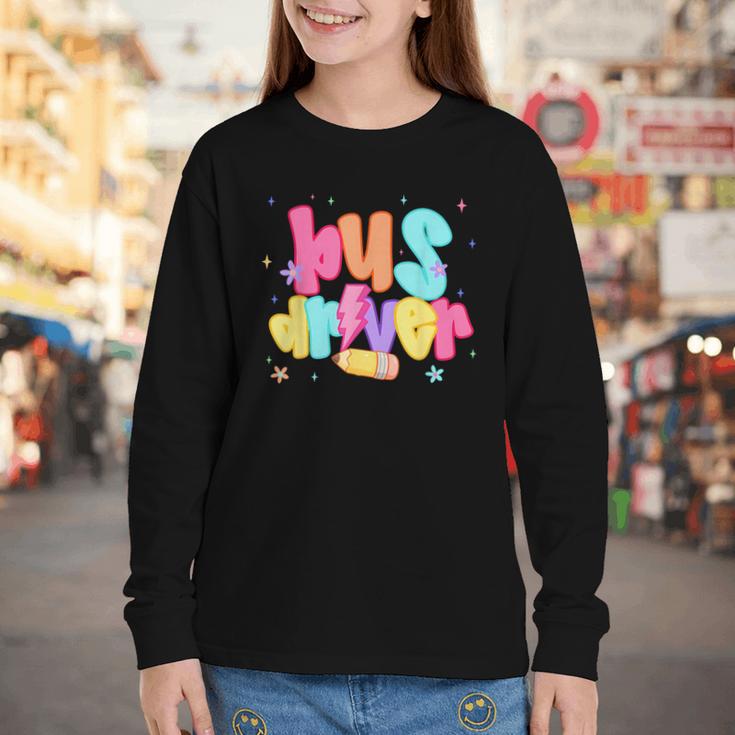 Back To School Bus Driver First Day Men Women Lighting Youth Long Sleeve Tee Back To School Bus Driver First Day Men Women Lighting Youth Long Sleeve Tee