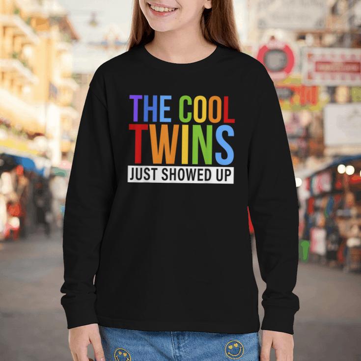 Back To School Cool Twins Just Showed Up Kid Boy Teen Twin Youth Long Sleeve Tee Back To School Cool Twins Just Showed Up Kid Boy Teen Twin Youth Long Sleeve Tee