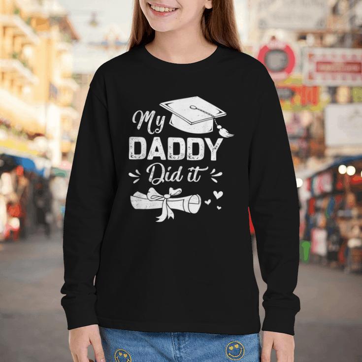 Back To School My Daddy Did It Graduation Proud Dad Graduated Small Youth Long Sleeve Tee Back To School My Daddy Did It Graduation Proud Dad Graduated Small Youth Long Sleeve Tee