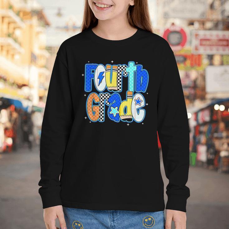 Back To School Hello Fourth Grade Team 4th Grade Boy Girl Youth Long Sleeve Tee Back To School Hello Fourth Grade Team 4th Grade Boy Girl Youth Long Sleeve Tee