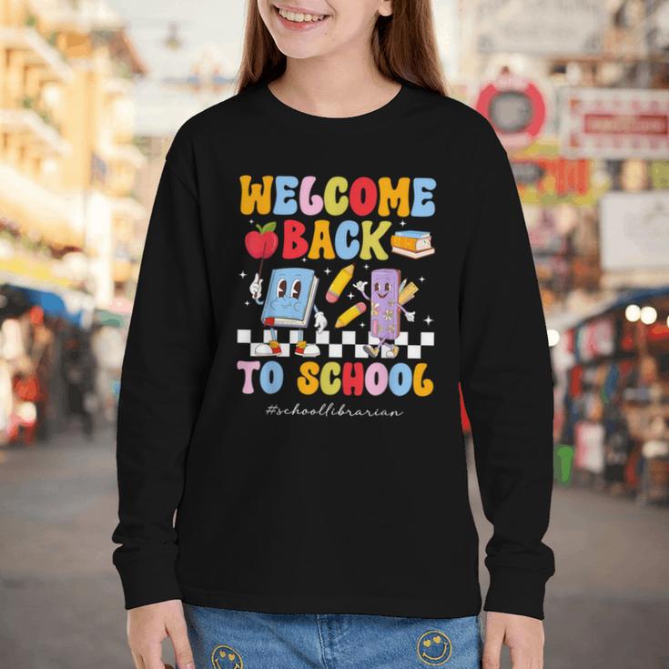 Back To School Librarian First Day Of School Librarian Youth Long Sleeve Tee Back To School Librarian First Day Of School Librarian Youth Long Sleeve Tee