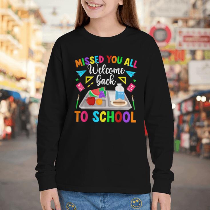 Back To School Lunch Lady First Day Of School Lunch Lady Youth Long Sleeve Tee