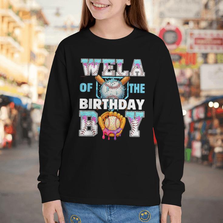 Baseball Ice Cream Drip Wela Of The Birthday Boy Youth Long Sleeve Tee Baseball Ice Cream Drip Wela Of The Birthday Boy Youth Long Sleeve Tee