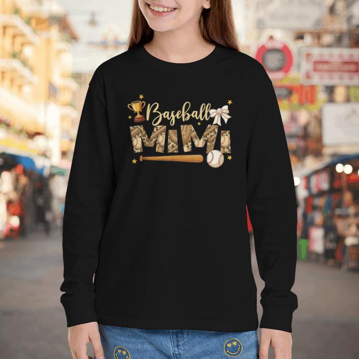 Baseball Mimi Vintage Baseball Lover Youth Long Sleeve Tee