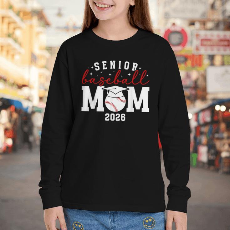 Baseball Senior Mom Of A Senior Baseball Player Mom 2026 Youth Long Sleeve Tee
