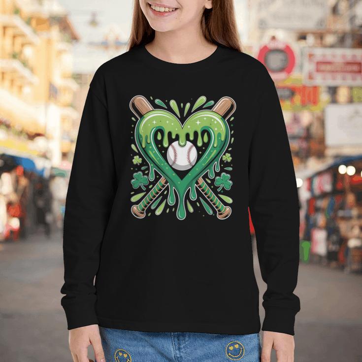 Baseball St Patricks Day Boys Girls Men Women Shamrock Green Youth Long Sleeve Tee Baseball St Patricks Day Boys Girls Men Women Shamrock Green Youth Long Sleeve Tee