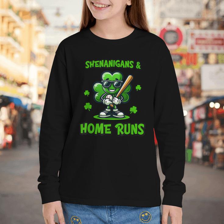 Baseball St Patrick's Day Irish Shamrock Trendy Youth Long Sleeve Tee Baseball St Patrick's Day Irish Shamrock Trendy Youth Long Sleeve Tee