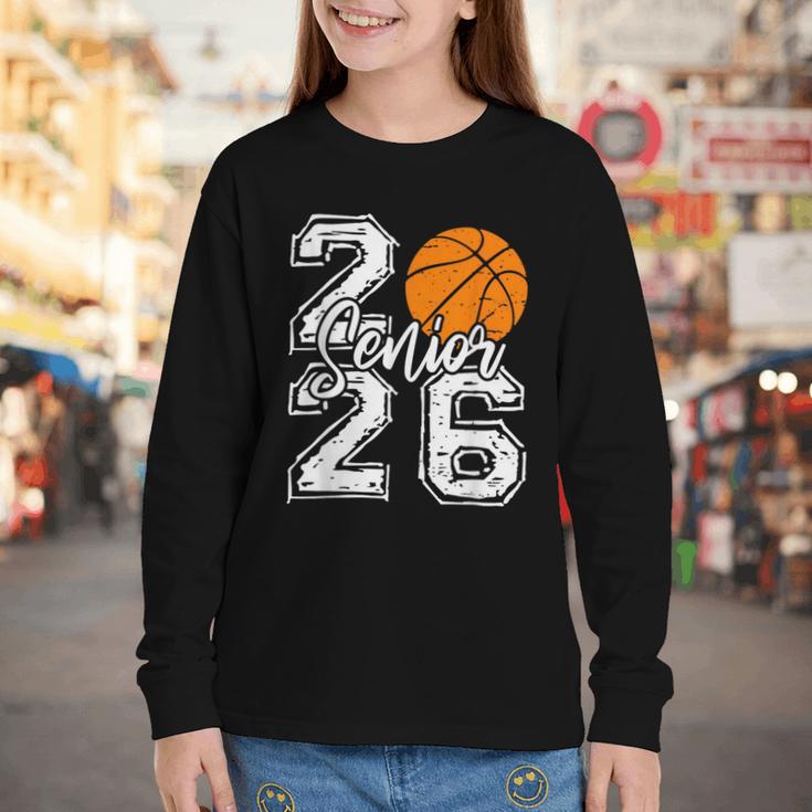 Class Of 2026 Basketball Senior 2026 Back To School Youth Long Sleeve Tee Class Of 2026 Basketball Senior 2026 Back To School Youth Long Sleeve Tee