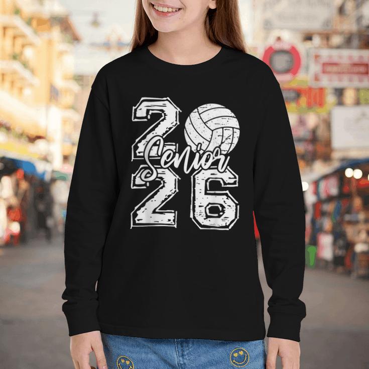 Class Of 2026 Volleyball Senior 2026 Back To School Youth Long Sleeve Tee
