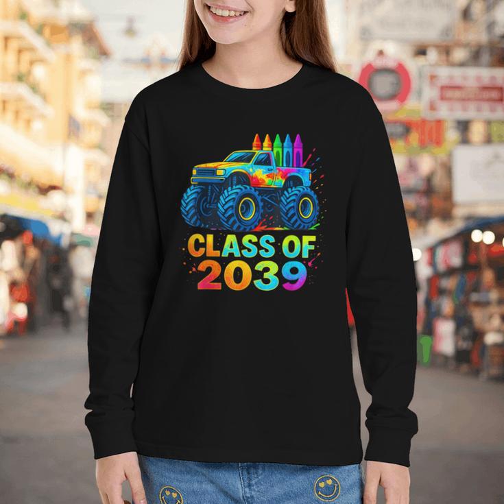 Class Of 2039 Monster Truck Kindergarten Back To School Boys Youth Long Sleeve Tee