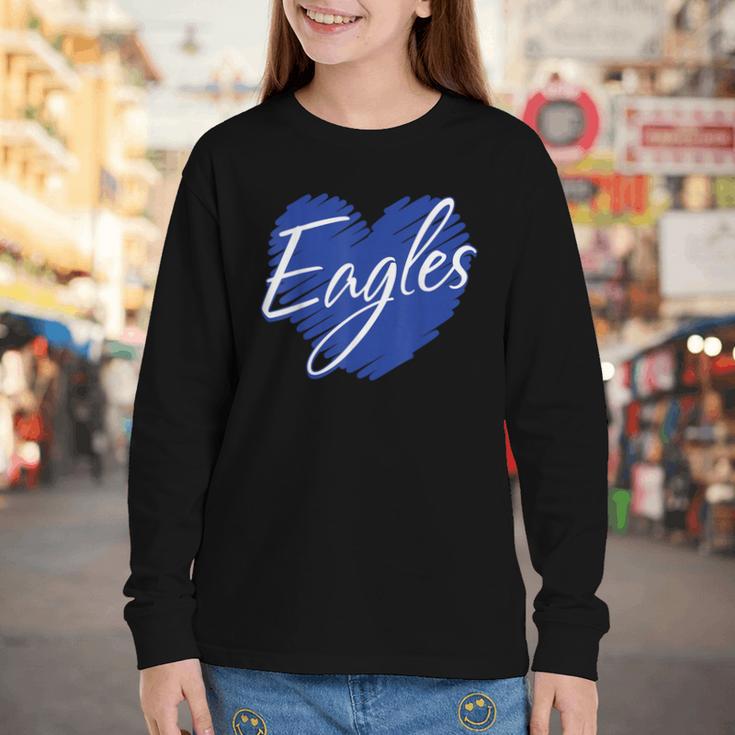 Eagles Heart Back To School Spirit B Youth Long Sleeve Tee Eagles Heart Back To School Spirit B Youth Long Sleeve Tee