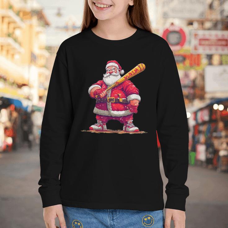 Festive Baseball Bat Costume For Adults And Kids Youth Long Sleeve Tee