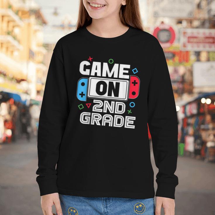 Gamer Back To School Game 2nd Grade Kids Boys Youth Long Sleeve Tee