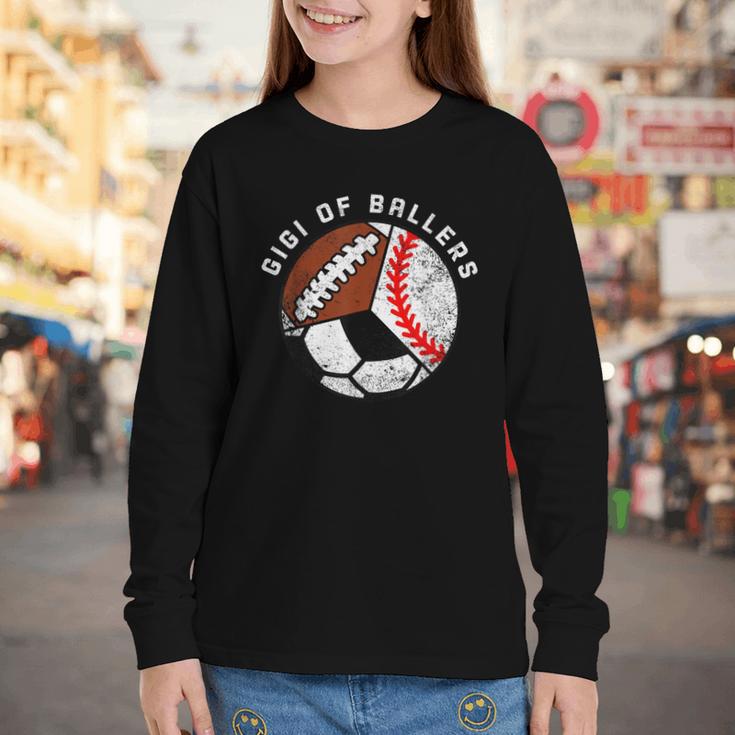 Gigi Of Ballers Baseball Soccer Football Gigi Youth Long Sleeve Tee Gigi Of Ballers Baseball Soccer Football Gigi Youth Long Sleeve Tee