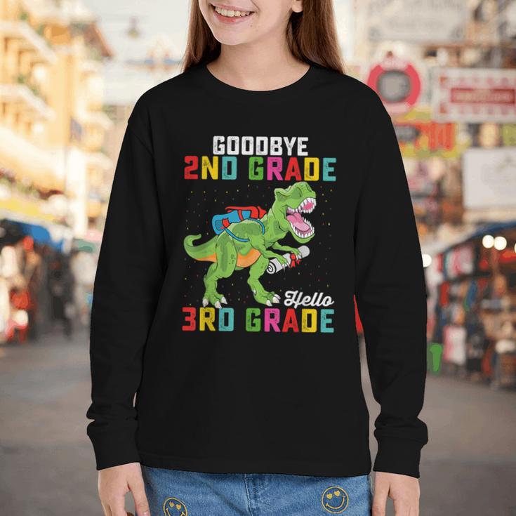 Goodbye 2nd Grade Hello 3rd GradeRex Back To School Youth Long Sleeve Tee Goodbye 2nd Grade Hello 3rd GradeRex Back To School Youth Long Sleeve Tee