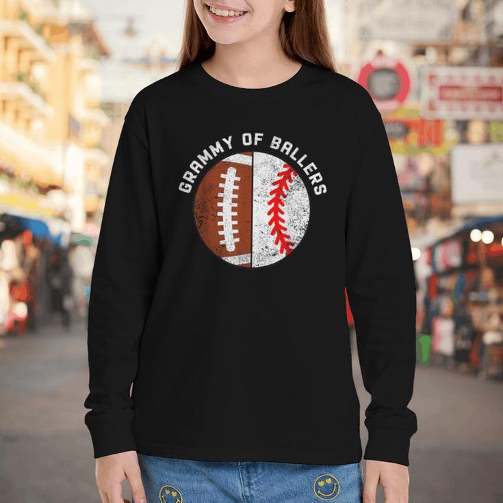 Grammy Of Ballers Football Baseball Grandma Grammy Youth Long Sleeve Tee Grammy Of Ballers Football Baseball Grandma Grammy Youth Long Sleeve Tee