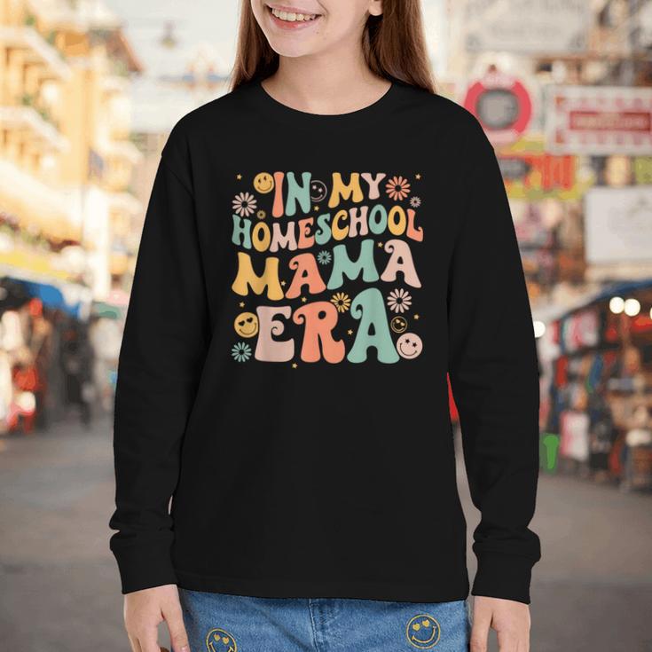 In My Homeschool Mama Era Retro Back To School Youth Long Sleeve Tee In My Homeschool Mama Era Retro Back To School Youth Long Sleeve Tee