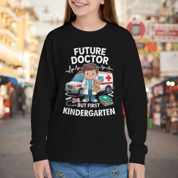 Kids Future Doctor Kindergarten Student Back To School Boy Kids Youth Long Sleeve Tee Kids Future Doctor Kindergarten Student Back To School Boy Kids Youth Long Sleeve Tee