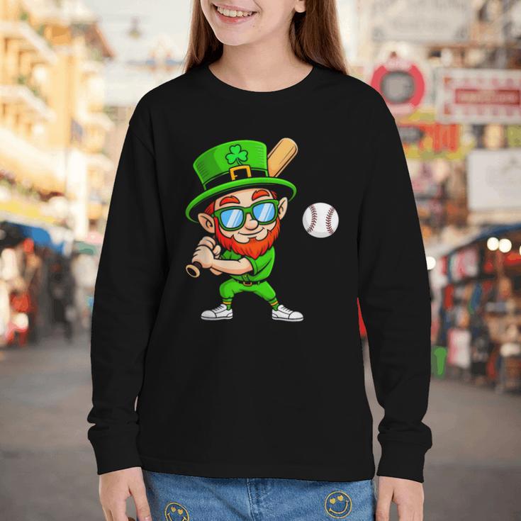 Kids St Patricks Day Shirt Leprechaun Baseball Boys Men Youth Long Sleeve Tee Kids St Patricks Day Shirt Leprechaun Baseball Boys Men Youth Long Sleeve Tee