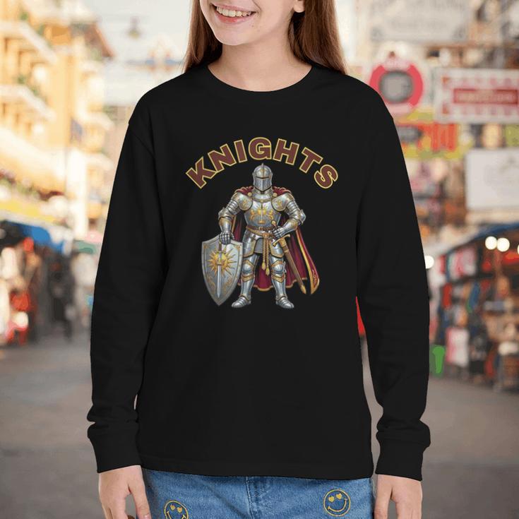 Knights Back To School Spirit Youth Long Sleeve Tee