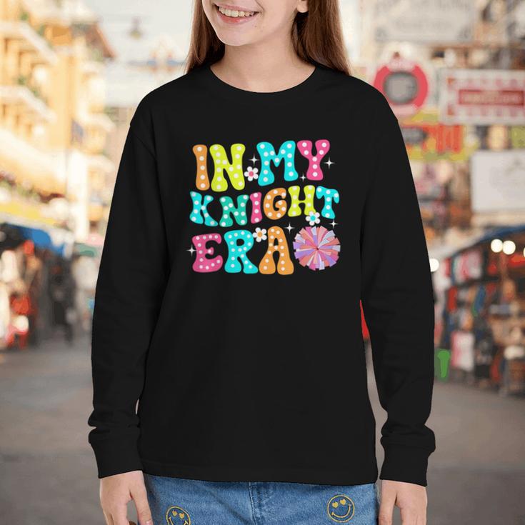 In My Knights Era Back To School Spirit Game Retro Groovy Youth Long Sleeve Tee