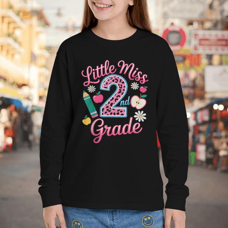 Little Miss 2nd Grade Grader Girls 1st Day Back To School Youth Long Sleeve Tee Little Miss 2nd Grade Grader Girls 1st Day Back To School Youth Long Sleeve Tee