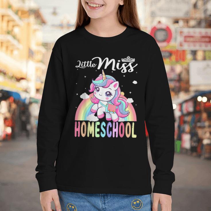 Little Miss Homeschool Back To School Girls Homeschool Youth Long Sleeve Tee