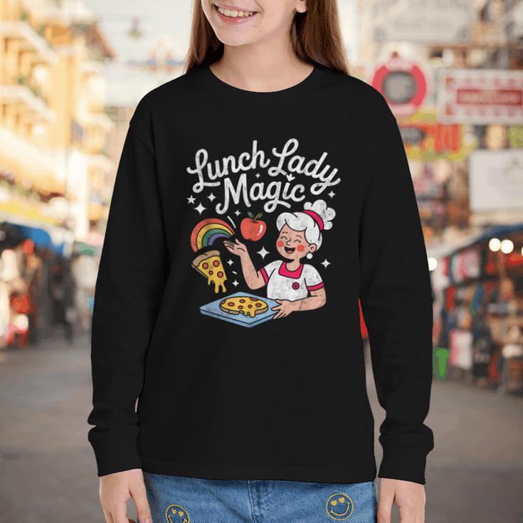 Lunch Lady Magic Cafeteria Worker Back To School Women Girls Youth Long Sleeve Tee Lunch Lady Magic Cafeteria Worker Back To School Women Girls Youth Long Sleeve Tee