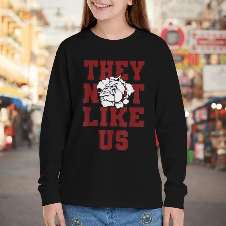 Not Like Bulldog Back To School Spirit M Youth Long Sleeve Tee Not Like Bulldog Back To School Spirit M Youth Long Sleeve Tee