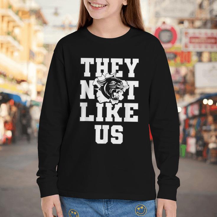 Not Like Panthers Back To School Spirit Youth Long Sleeve Tee