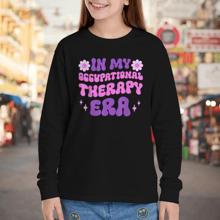 In My Occupational Therapy Era Groovy OT Back To School Youth Long Sleeve Tee