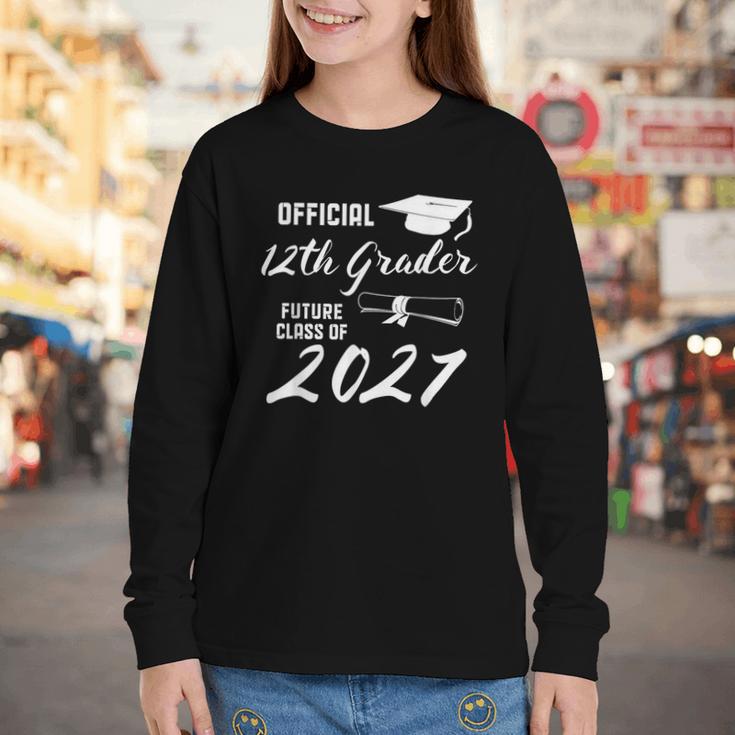 Official 12th Grader Future Class Of 2027 Back To School Youth Long Sleeve Tee