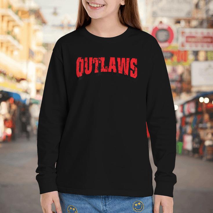 Outlaws Back To School Spirit R Youth Long Sleeve Tee