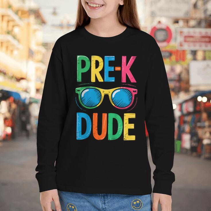 Pre-K Dude Shirt Back To School First Day Of Preschool Boy Youth Long Sleeve Tee Pre-K Dude Shirt Back To School First Day Of Preschool Boy Youth Long Sleeve Tee