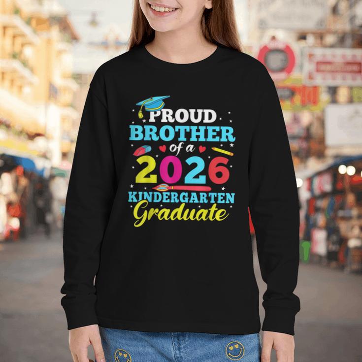 Proud Brother Of 2026 Kindergarten Graduate Back To School Youth Long Sleeve Tee Proud Brother Of 2026 Kindergarten Graduate Back To School Youth Long Sleeve Tee