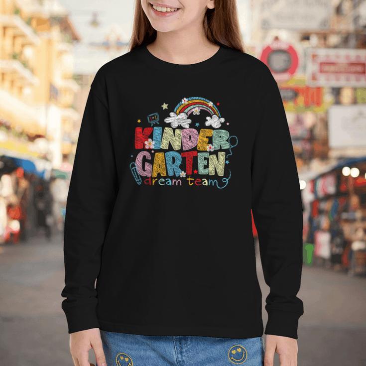 Rainbow Kindergarten Dream Painting Team Back To School Youth Long Sleeve Tee