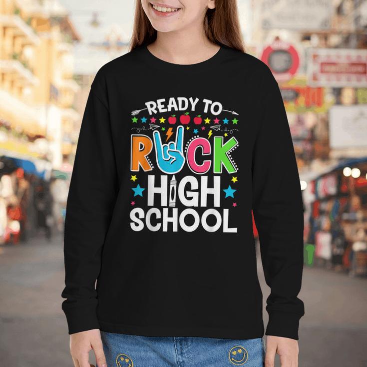 Ready To Rock High School First Day Back To School Youth Long Sleeve Tee Ready To Rock High School First Day Back To School Youth Long Sleeve Tee