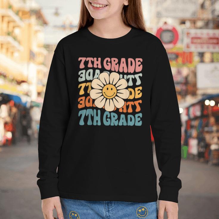 Retro 7th Grade Daisy Colorful Back To School Seventh Grade Youth Long Sleeve Tee Retro 7th Grade Daisy Colorful Back To School Seventh Grade Youth Long Sleeve Tee