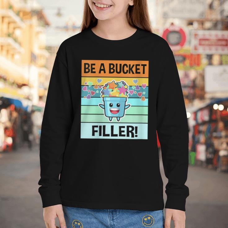 Retro Be A Bucket Filler Shirt Back To School Shirt Youth Long Sleeve Tee Retro Be A Bucket Filler Shirt Back To School Shirt Youth Long Sleeve Tee
