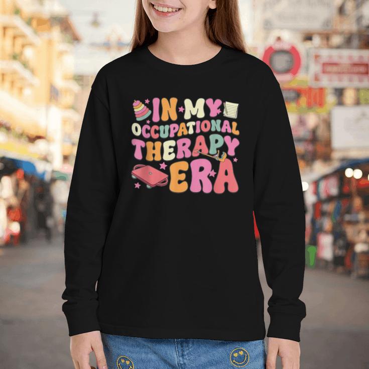 Retro In My Occupational Therapy Era OT OTA Back To School Youth Long Sleeve Tee Retro In My Occupational Therapy Era OT OTA Back To School Youth Long Sleeve Tee