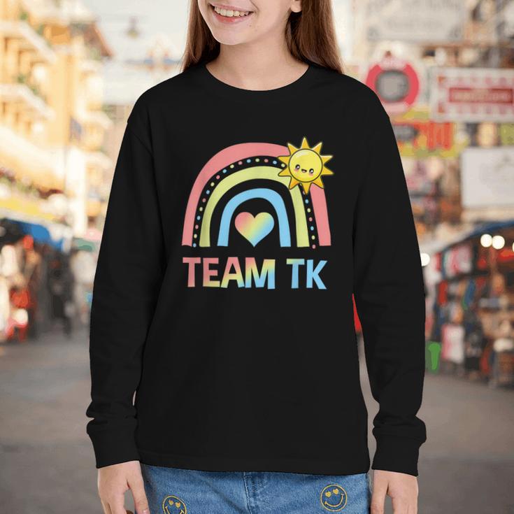 Retro Team TK Back To School Transitional Kindergarten Youth Long Sleeve Tee Retro Team TK Back To School Transitional Kindergarten Youth Long Sleeve Tee