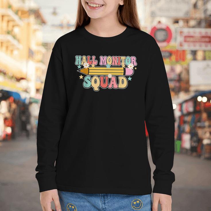 School Hall Monitor Squad Cool Retro Back To School Team Youth Long Sleeve Tee School Hall Monitor Squad Cool Retro Back To School Team Youth Long Sleeve Tee
