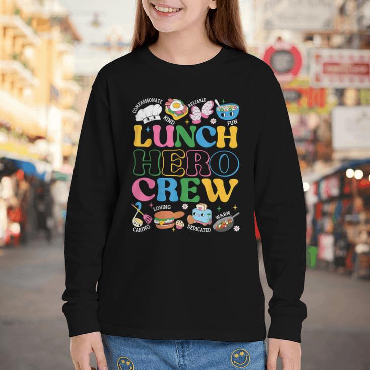 School Lunch Hero Squad Crew Back To School Women Men Youth Long Sleeve Tee School Lunch Hero Squad Crew Back To School Women Men Youth Long Sleeve Tee