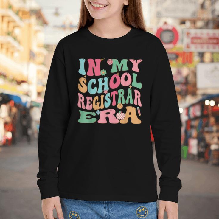 In My School Registrar Era Retro Back To School Youth Long Sleeve Tee In My School Registrar Era Retro Back To School Youth Long Sleeve Tee