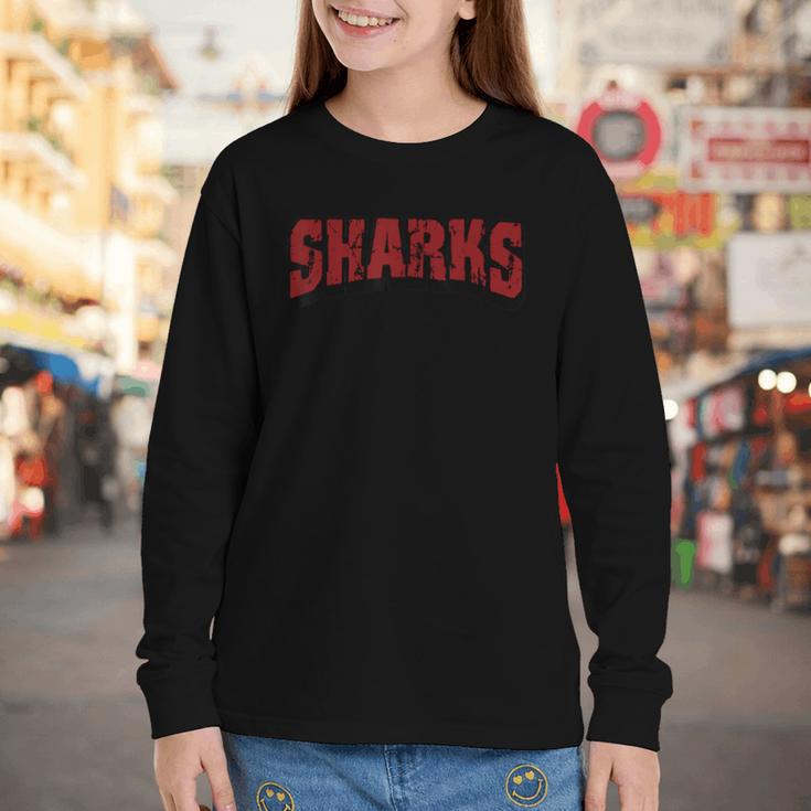 Sharks Back To School Spirit M Youth Long Sleeve Tee Sharks Back To School Spirit M Youth Long Sleeve Tee