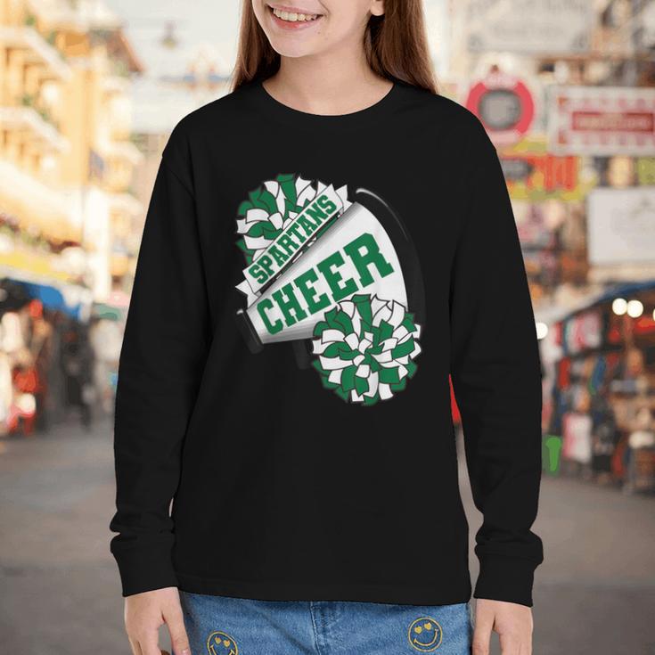 Spartans Cheer Back To School Cheerleading Spirit G Youth Long Sleeve Tee