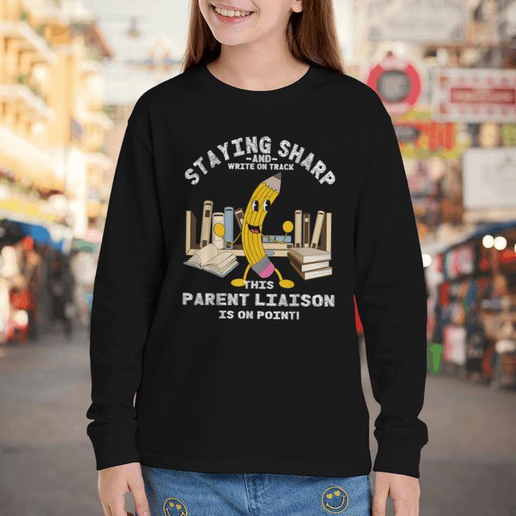 Stay Sharp Parent Liaison Back To School Pencil Youth Long Sleeve Tee